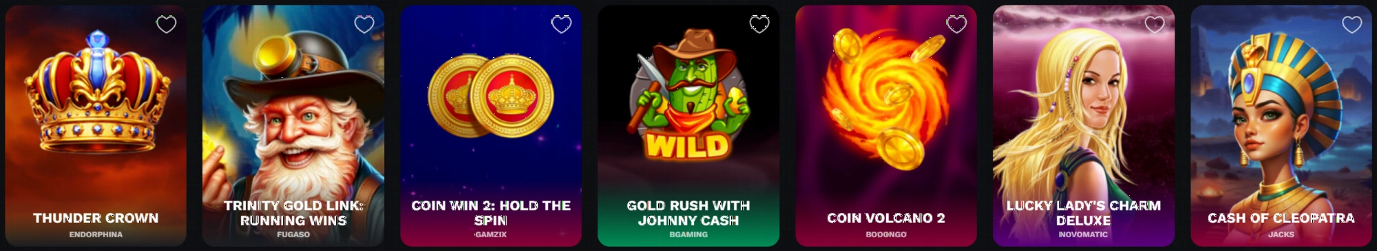 Catalogue de jeux Bet on Red Casino